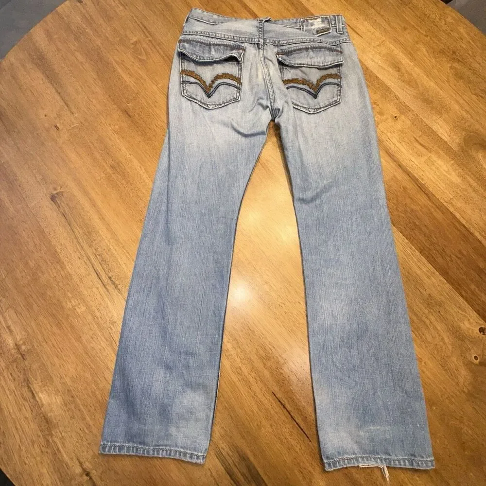 Vtg 90s Levi’s SilverTab Distressed 31x30 Great Pocket Grunge Skater Silver Tabs